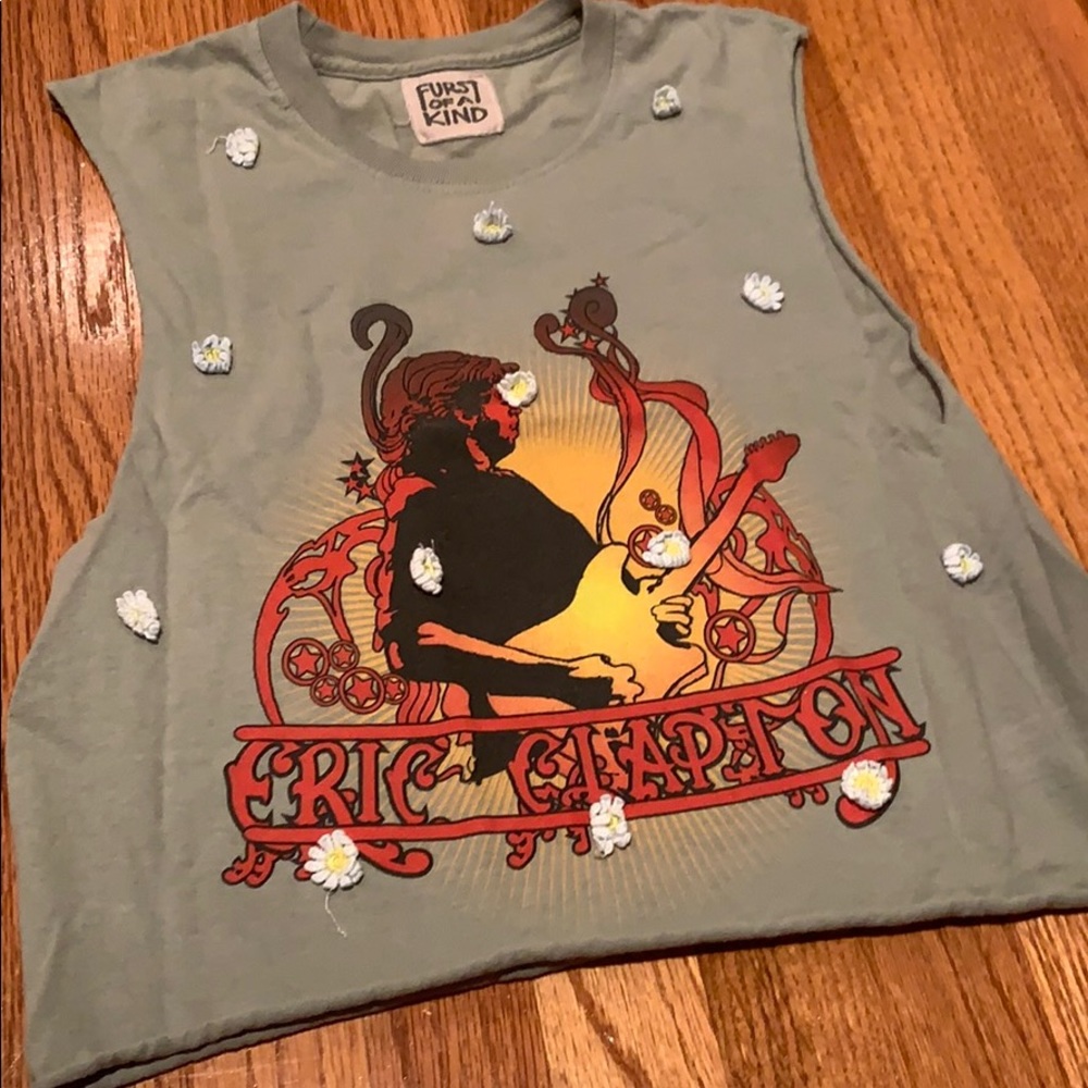 LF vintage eric clapton embroidered band tee